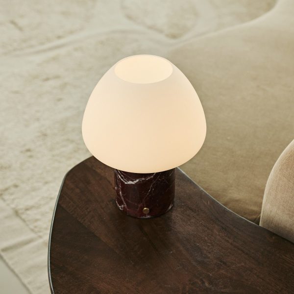 Ostade Red / Rosso Levanto - Einzigartige Marmorlampe mit 3 hellen Farben und Dimmfunktion – Bild 4