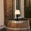 Zoë schwarze wiederaufladbare Tischlampe aus Holz | Dimmbar und tragbar | 80 Stunden Akkulaufzeit
