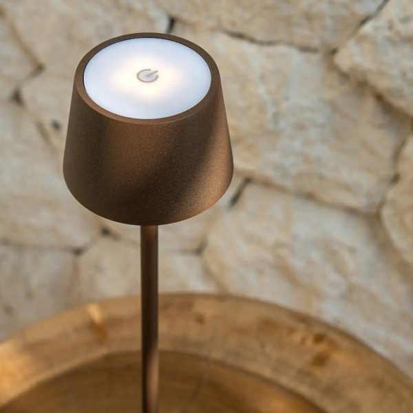 Vondel Mokka Brown wiederaufladbar und schnurloses Lampe perfekt für die Hotellerie - drahtlos wiederaufladbar über Ladestation – Bild 14