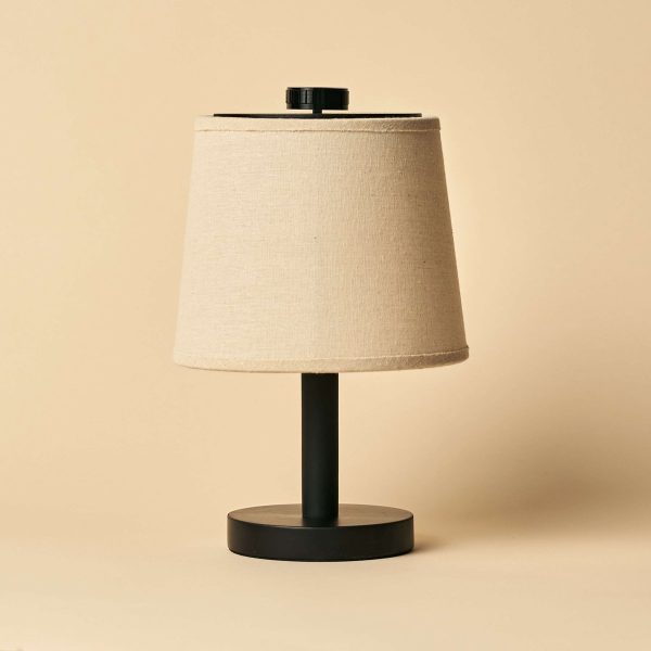 Rover Schwarze Holzlampe - wiederaufladbar, schnurlos und dimmbarer Schatten – Bild 14