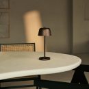 Anton Espresso Brown wiederaufladbare Tischlampe | Stilvolle und schnurlose Beleuchtung