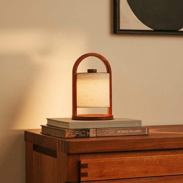 Flusskastanie Holz wiederaufladbare Lampe - dimmbares und schnurloses Licht – Bild 2