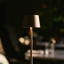 Vondel Mokka Brown wiederaufladbar und schnurloses Lampe perfekt für die Hotellerie - drahtlos wiederaufladbar über Ladestation
