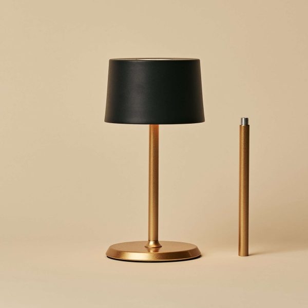 David Black & Gold wiederaufladbare Tischlampe 2 in 1 mit einstellbarer Höhe - dimmbar und kabellos mit 120 Stunden Akku – Bild 4