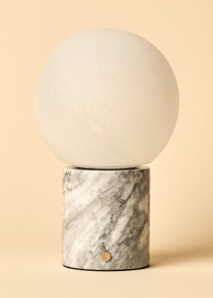 METSU White / Bianco Statuarietto - Klassische Marmorlampe mit 3 hellen Farben und Dimmfunktion