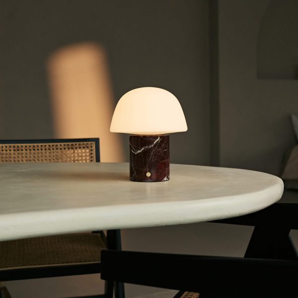 Maes Red / Rosso Levanto - Elegante Marmorlampe, bis zu 120 Stunden Beleuchtung, stilvoll und funktional – Bild 2