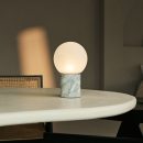METSU White / Bianco Statuarietto - Klassische Marmorlampe mit 3 hellen Farben und Dimmfunktion