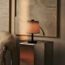 Rover Schwarze Holzlampe - wiederaufladbar, schnurlos und dimmbarer Schatten