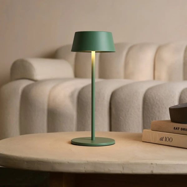 Hugo Sage Green Wiederaufladbare Tischlampe – Stilvoll, dimmbar und kabellos – Bild 3