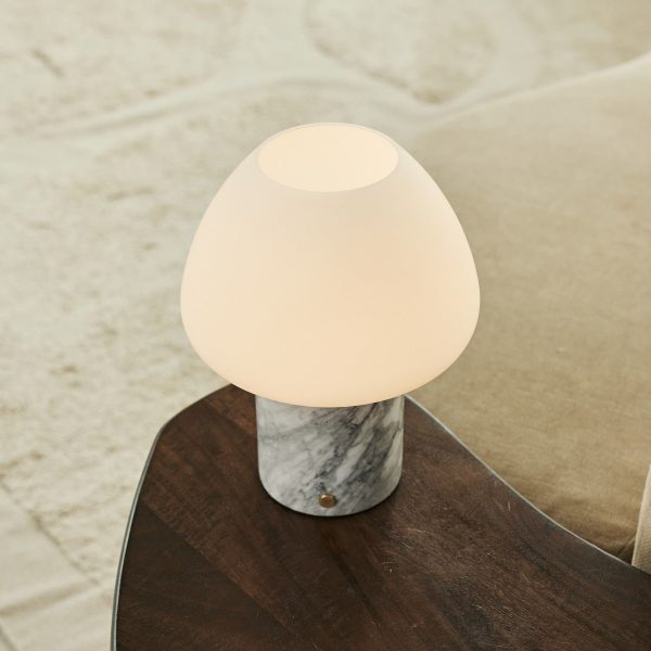 Ostade White / Bianco Statuarietto - Einzigartige Marmorlampe mit 3 hellen Farben und Dimmfunktion – Bild 3