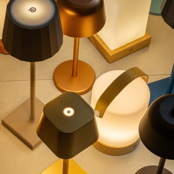 Avery hellbraun wiederaufladbarer Tischlampe-schnurlos, dimmbar und USB-C – Bild 7