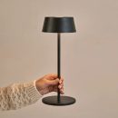 Hugo Midnight Black Wiederaufladbare Tischlampe – dimmbar, stilvoll und kabellos
