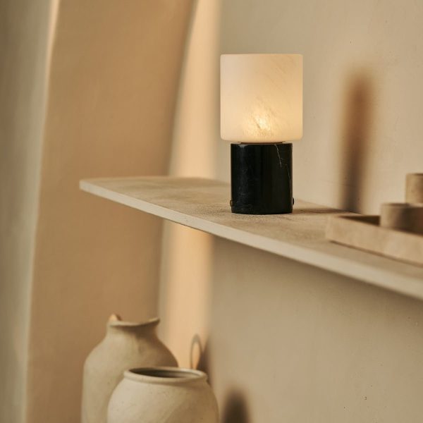 Cuyp Black / Nero Marquina - Marmor wiederaufladbare Tischlampe - Schnurlos, USB -wiederaufladbar und bis zu 120 Laufzeit – Bild 6