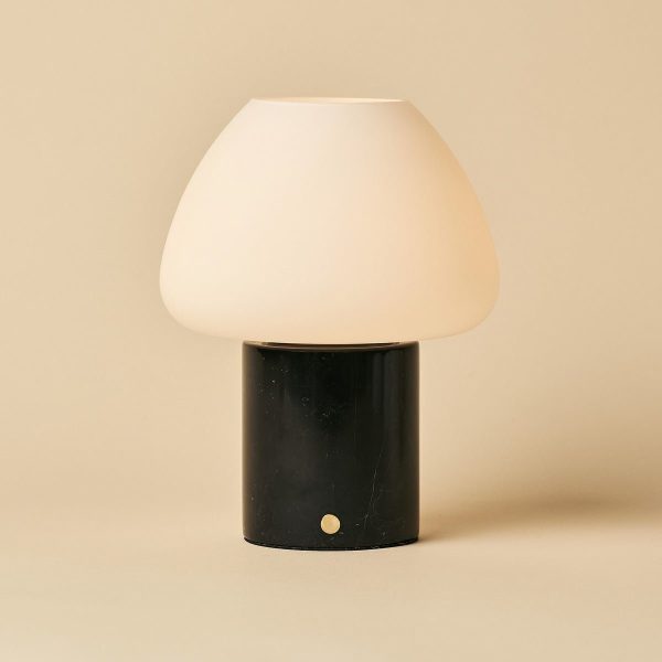 Ostade Black / Nero Marquina - Einzigartige Marmorlampe mit 3 hellen Farben und Dimmfunktion