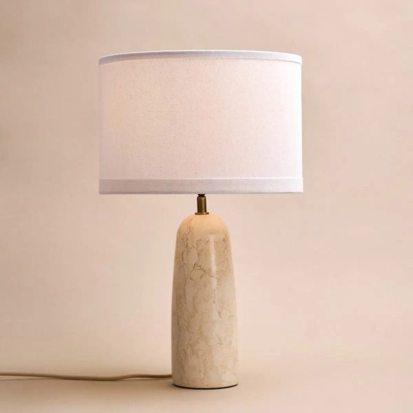 Charlotte Marmorlampe mit Baumwollschirm – Elegante Beleuchtung für Ihr Zuhause – Bild 18