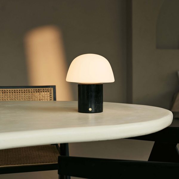 Maes Black / Nero Marquina - Elegante Marmorlampe, bis zu 120 Stunden Beleuchtung, stilvoll und funktional – Bild 2
