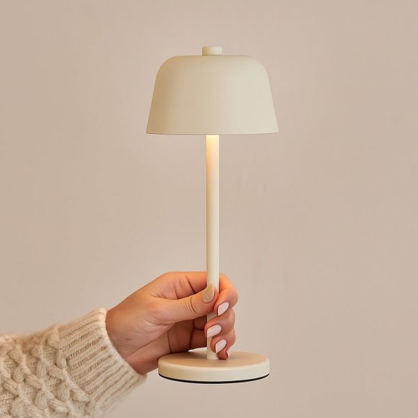 Anton Vanille wiederaufladbare Tischlampe | Stilvolle und schnurlose Beleuchtung – Bild 7