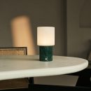 CuYP Green / Verde Alpi - Marmor wiederaufladbare Tischlampe - Schnurlos, USB -wiederaufladbar und bis zu 100 Stunden Laufzeit