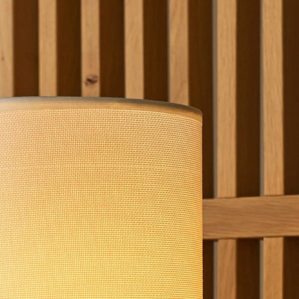Kiko Black Tischlampe – Gemütliche Schreibtischlampe in Schwarz und Beige mit E27-Fassung – Bild 9