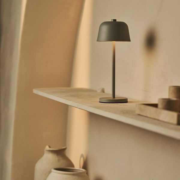 Anton Shadow Grey wiederaufladbare Tischlampe | Stilvolle und schnurlose Beleuchtung – Bild 5