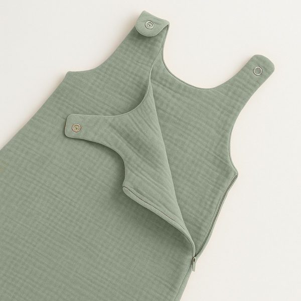 heySimeon Schlafsack aus Bio-Baumwolle | Atmungsaktiver Baby Sommerschlafsack | Leichter Bio Schlafsack | Made in France – Bild 3