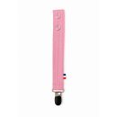 Schnullerclip aus Bio-Baumwolle Teddy Pink