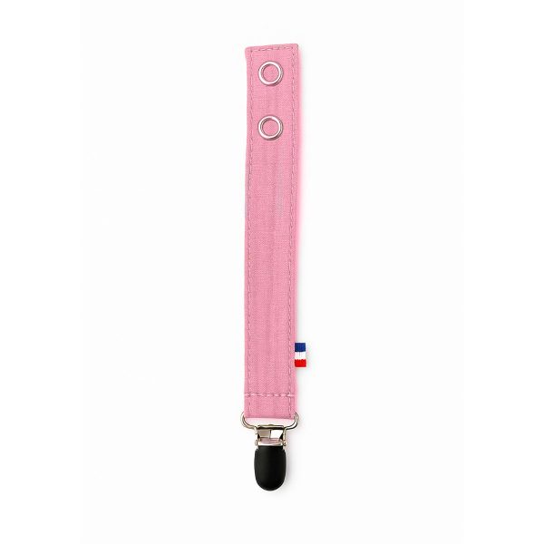 Schnullerclip aus Bio-Baumwolle Teddy Pink – Bild 4