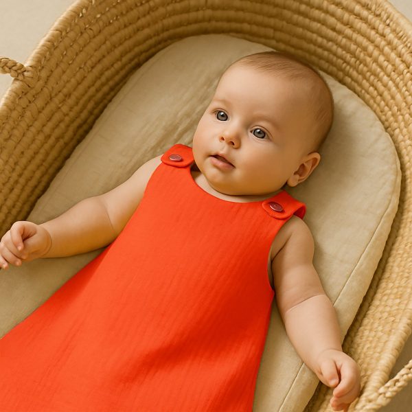 heySimeon Schlafsack aus Bio-Baumwolle | Atmungsaktiver Baby Sommerschlafsack | Leichter Bio Schlafsack | Made in France – Bild 3
