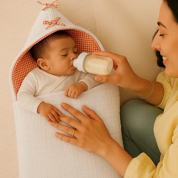 Weißes Babynest aus Bio-Baumwolle – Bild 5