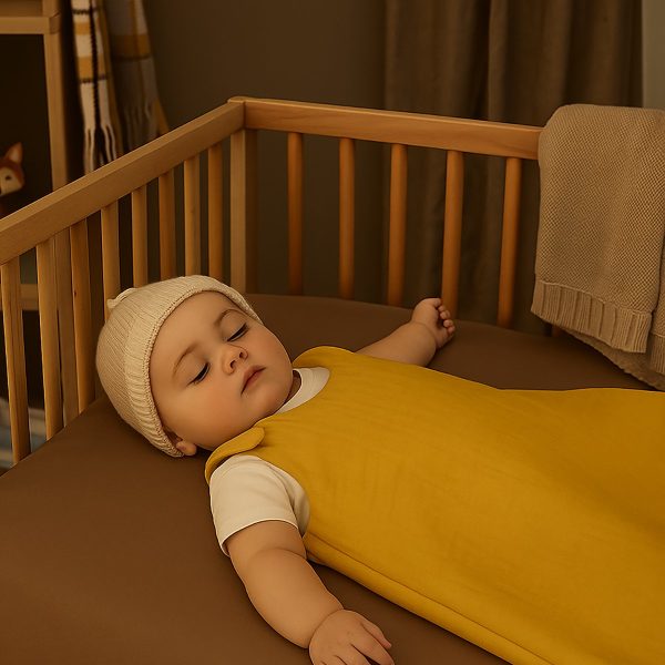 heySimeon Winterschlafsack aus Bio-Baumwolle | Warmer Baby Schlafsack | Weich & GOTS-zertifiziert | Made in France – Bild 4