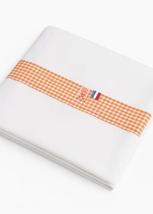 Weiße Bettlaken aus Bio-Baumwolle