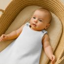 Weißer Sommerschlafsack aus Bio-Baumwolle