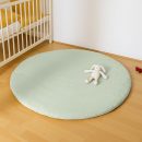 heySimeon Activity Matte – Bio-Baumwolle Baby Spielmatte | Weiche Krabbeldecke | Ø 115 cm