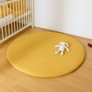 heySimeon Activity Matte – Bio-Baumwolle Baby Spielmatte | Weiche Krabbeldecke | Ø 115 cm