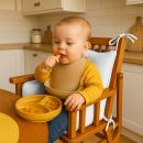 heySimeon Hochstuhlkissen – Bio-Baumwolle | Weiches Babykissen | GOTS & Oeko-Tex zertifiziert | Hergestellt in Frankreich