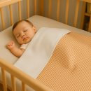 Rex Gingham und weiße Decke aus Bio-Baumwolle