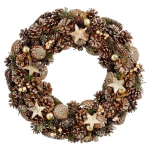 heySimeon | Weihnachtskranz – Braun Ø50 cm