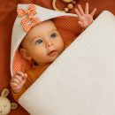 Weißes Babynest aus Bio-Baumwolle