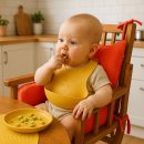 heySimeon Hochstuhlkissen – Bio-Baumwolle | Weiches Babykissen | GOTS & Oeko-Tex zertifiziert | Hergestellt in Frankreich