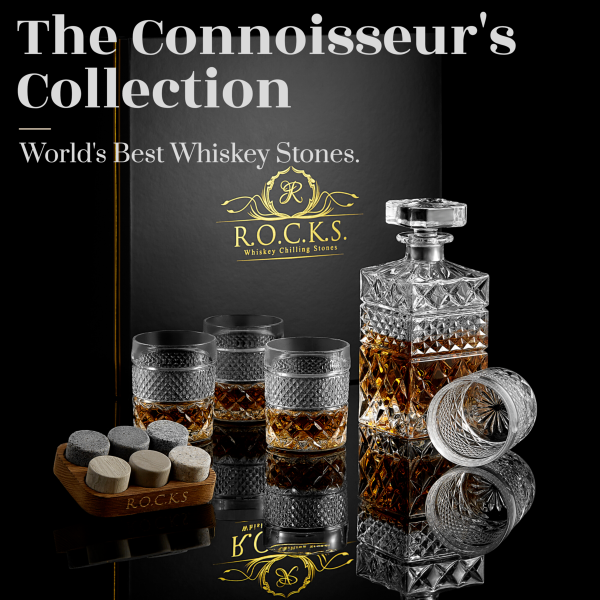 Whiskey Decanter With Glasses & Chilling Stones Gift Set – Bild 2