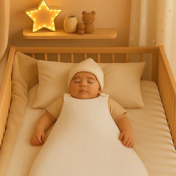 heySimeon Winterschlafsack aus Bio-Baumwolle | Warmer Baby Schlafsack | Weich & GOTS-zertifiziert | Made in France – Bild 3