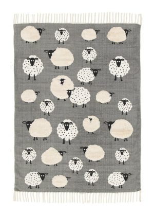 Kinderteppich aus Baumwolle LITTLE SHEEP