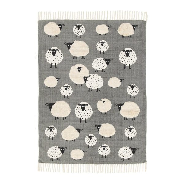 Kinderteppich aus Baumwolle LITTLE SHEEP