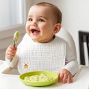 Lätzchen aus Bio-Baumwolle Weiß