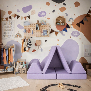Modulares Kindersofa & Spielsofa | Lila | by Sweet Home Form Wood