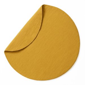 heySimeon Activity Matte – Bio-Baumwolle Baby Spielmatte | Weiche Krabbeldecke | Ø 115 cm