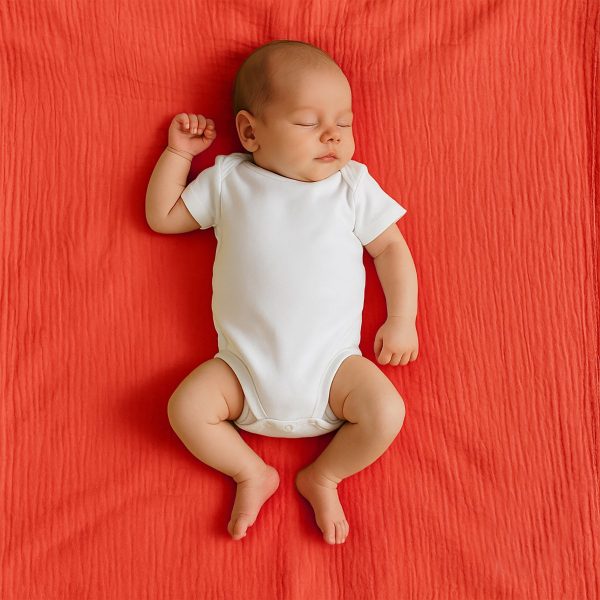 Maxi-Wickeltuch aus Bio-Baumwolle Erdbeere – Bild 6