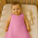 heySimeon Schlafsack aus Bio-Baumwolle | Atmungsaktiver Baby Sommerschlafsack | Leichter Bio Schlafsack | Made in France