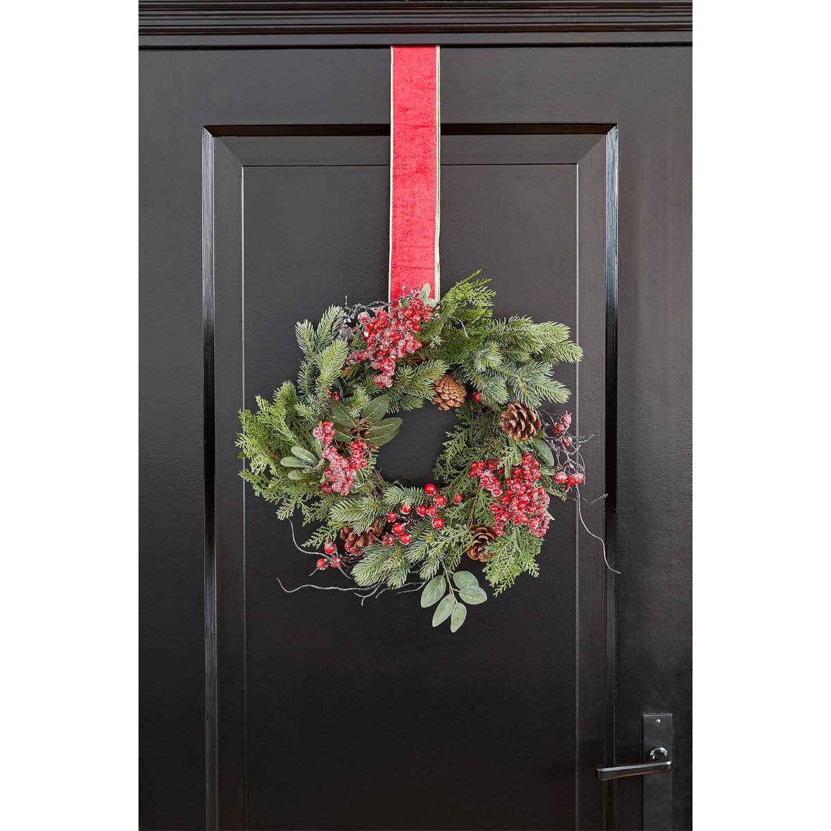 heySimeon | Randell Weihnachtskranz – Rot Ø50 cm – Bild 4