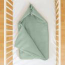 Grünes Babynest aus Bio-Baumwolle